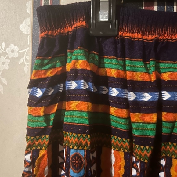 Tribal, multicolor, hippie pants - Picture 2 of 4